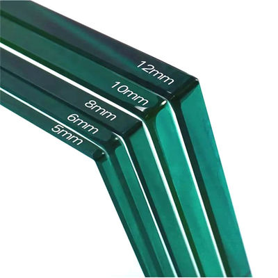Kaca Tempered Keamanan Terjelas 3mm 4mm 5mm 6mm 15mm 19mm Kaca Kekerasan Panas Diperkuat Kaca Datar Tempered Untuk Balustrade Pintu / Kaca