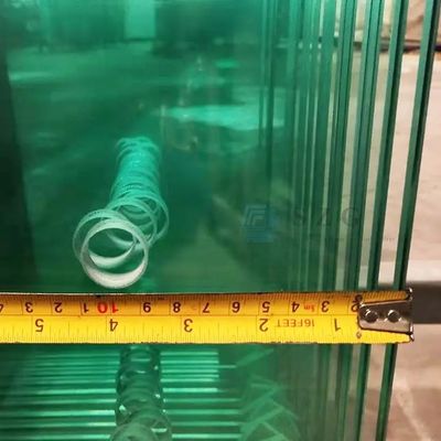 6mm Tempered Glass dengan Ground Edge Processing dan Boring Holes