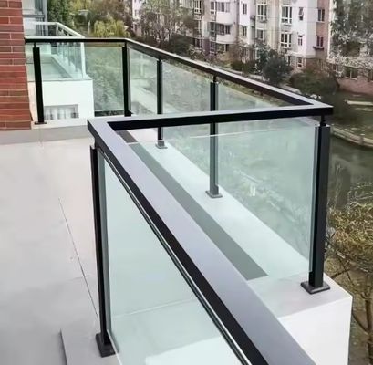 Tangga Balustrade Kaca S.S 304 316 Aluminium Post Balkon Glass Railing Balustres Kolom Pilar