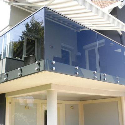 12MM 6+6MM Tempered / Laminated Modern Glass Railing untuk tampilan yang jelas dan aman