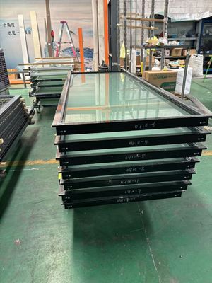 10mm 12mm Frosted Glass Door Dengan Aluminium Alloy Frame Untuk Kamar Mandi Kamar Mandi