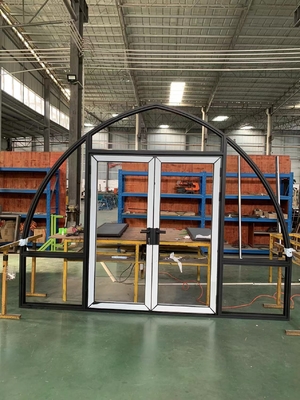 Kaca Insulasi 5+12A+5 MM Dengan Profil Aluminium 6063-T5 Digunakan Untuk Pintu dan Jendela Berbentuk Lengkung
