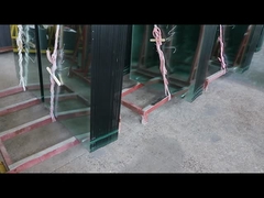 6mm Tempered Glass dengan Ground Edge Processing dan Boring Holes