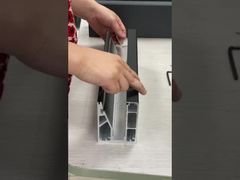 Pemasangan kaca pada Kanal U Aluminium